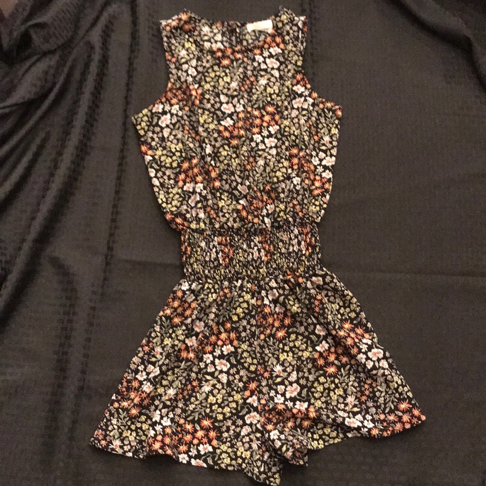 Cute Multicolor Floral Romper